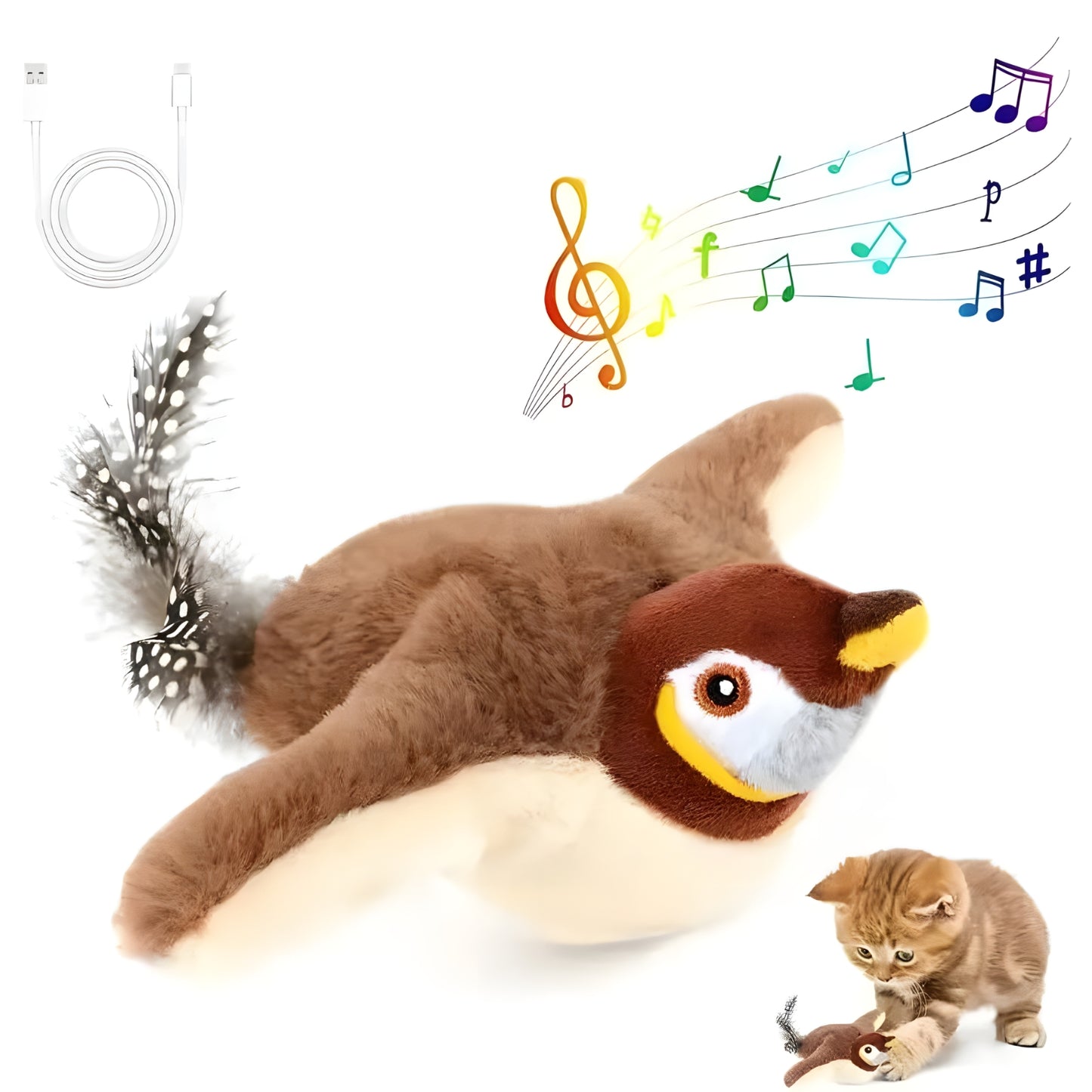 Interactive Flapping Bird Toy
